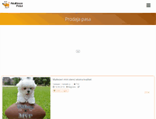 Tablet Screenshot of prodajapasa.com
